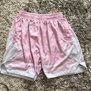 Pink Bandana-Print Athletic Shorts - Women